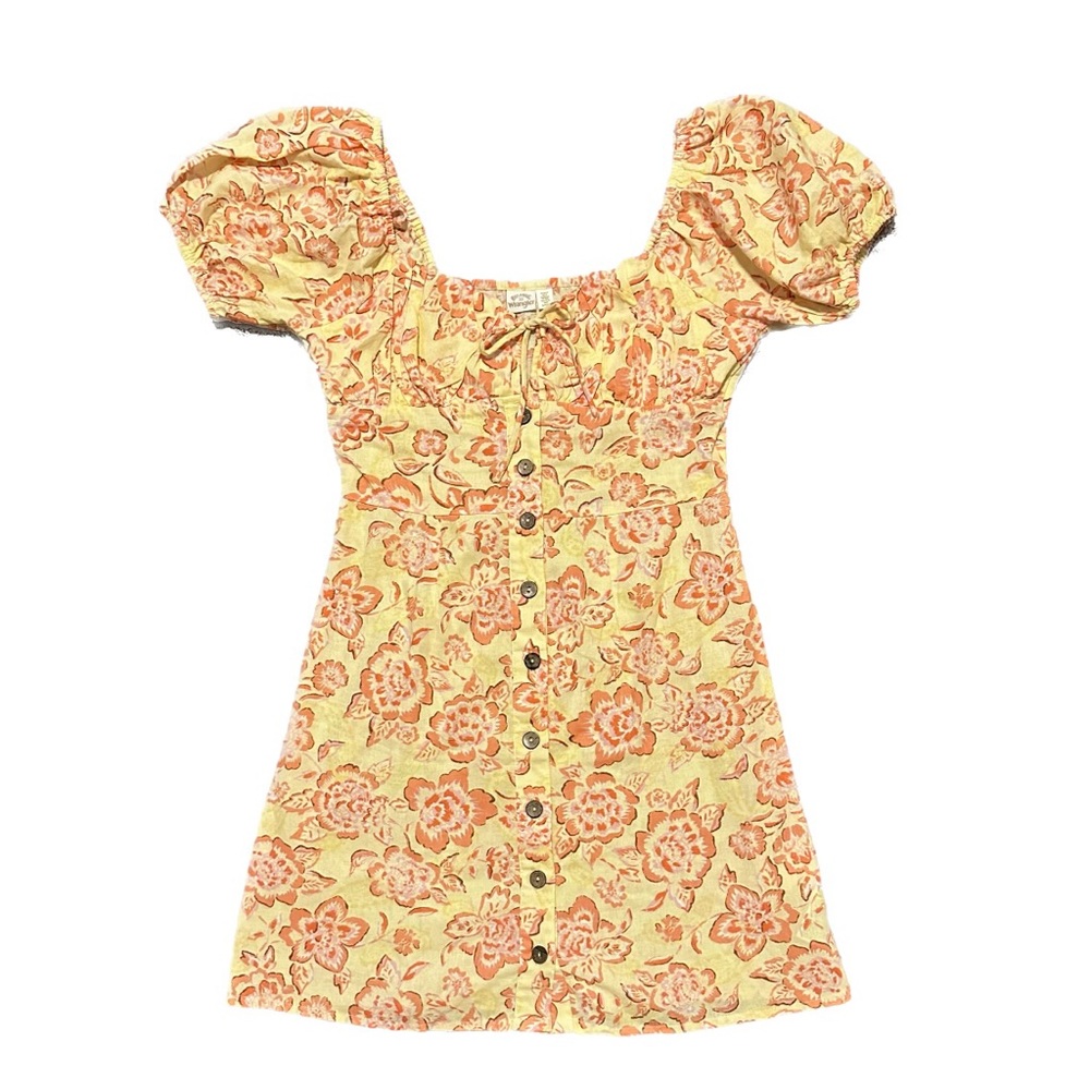 Billabong x Wrangler hibiscus Hawaii vibe dress